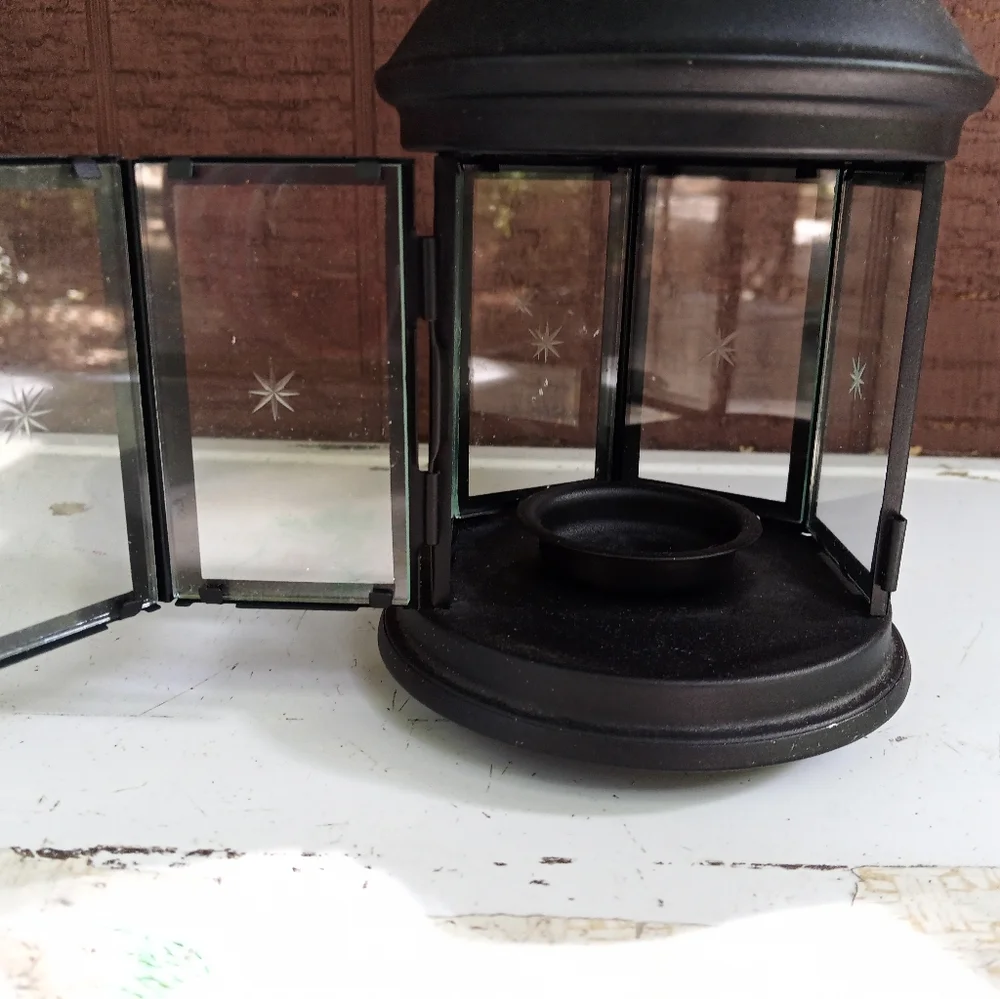 IKEA lantern matte black